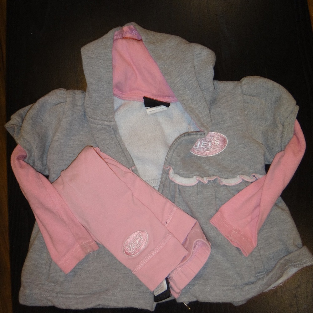 NJ Jets Toddler Girls Sweatsuit